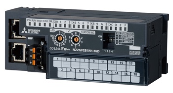 三菱cc-link模塊  | NZ2GF2B1N1-16D |16點 DC24V輸入|遠程模塊|1線式、可接三個擴展模塊