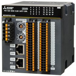 三菱cc-link NZ2GFCF1-32D 32點 DC24V（漏型）輸入，遠程模塊、FCN式